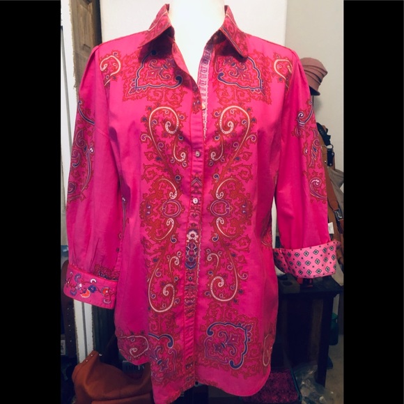Robert Graham Tops - Robert Graham Pink Paisley Button Down Shirt